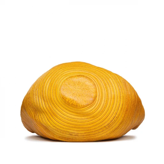 shopper doppio manico giallo mostarda