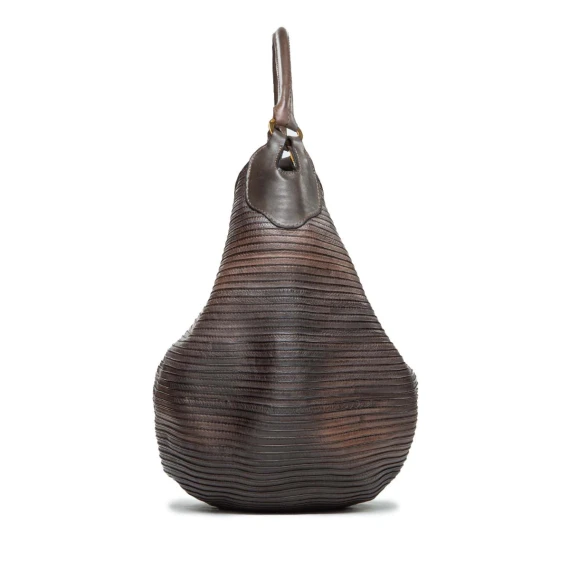 monospalla in pelle extracioccolato