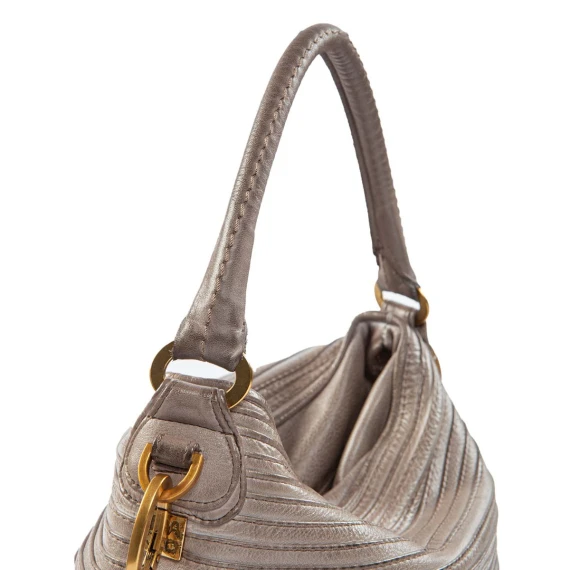 mud leather bucket with shoulder strap