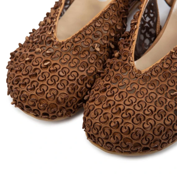 chanel flat rete tabacco