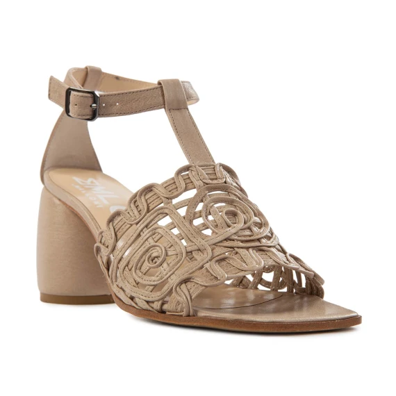 sandali ricamo CLARICE pietra
