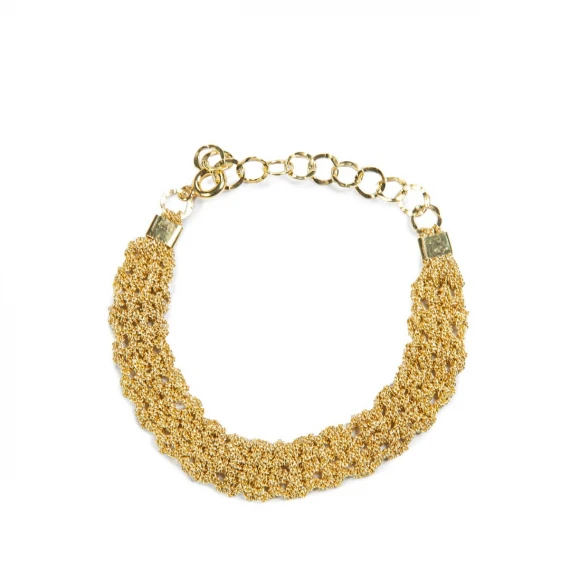 bracciale TRAMA in argento 925 oro 