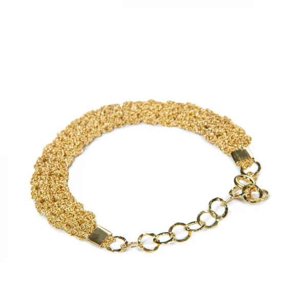 bracciale TRAMA in argento 925 oro
