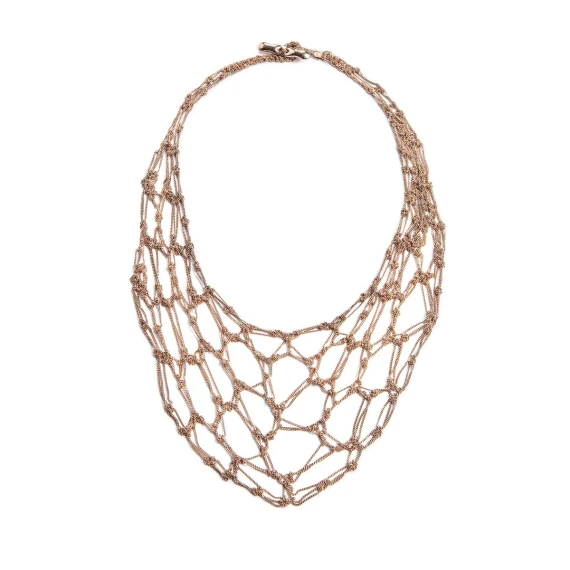 Collana NAKA in argento rosa