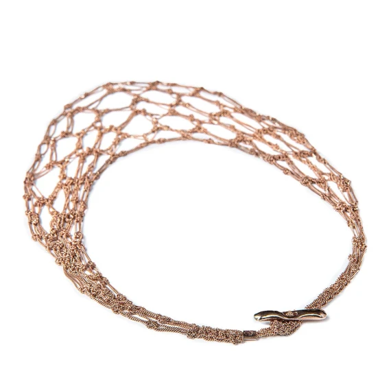 Collana NAKA in argento rosa