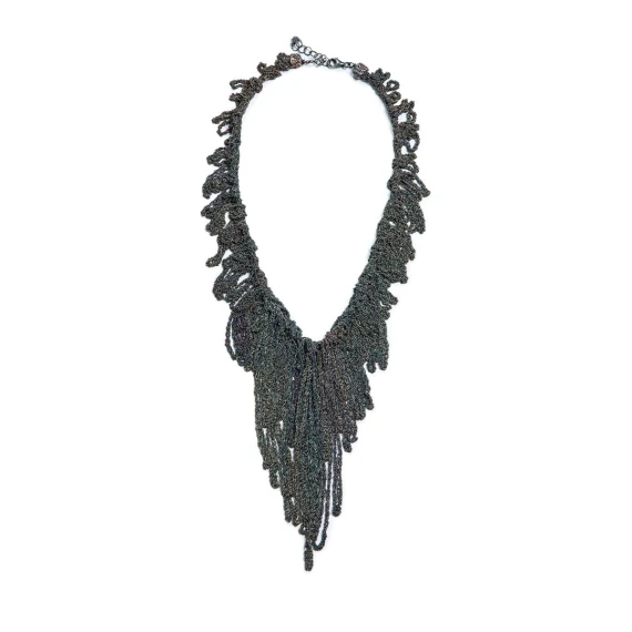 Collana MAKI in argento nero 925