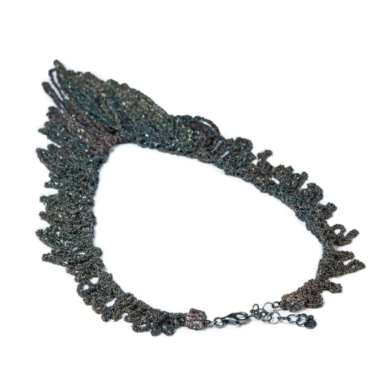 Collana MAKI in argento nero 925