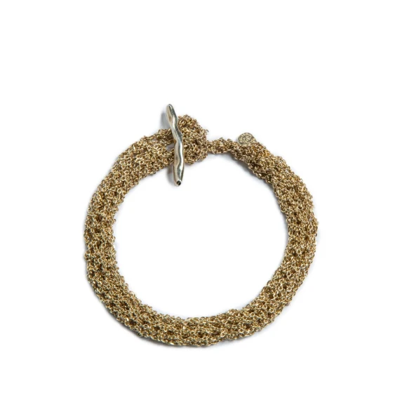 bracciale TRICOT in argento 925 oro