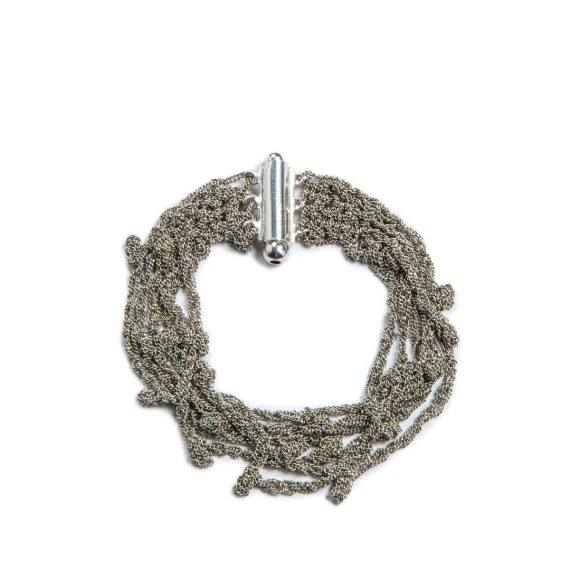 bracciale FILO SPINATO grigio in argento 925