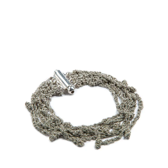 bracciale FILO SPINATO grigio in argento 925