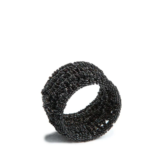 anello ESCLAVA in argento 925 nero