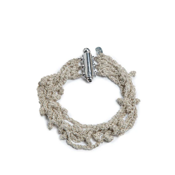 bracciale FILO SPINATO in argento bianco 925