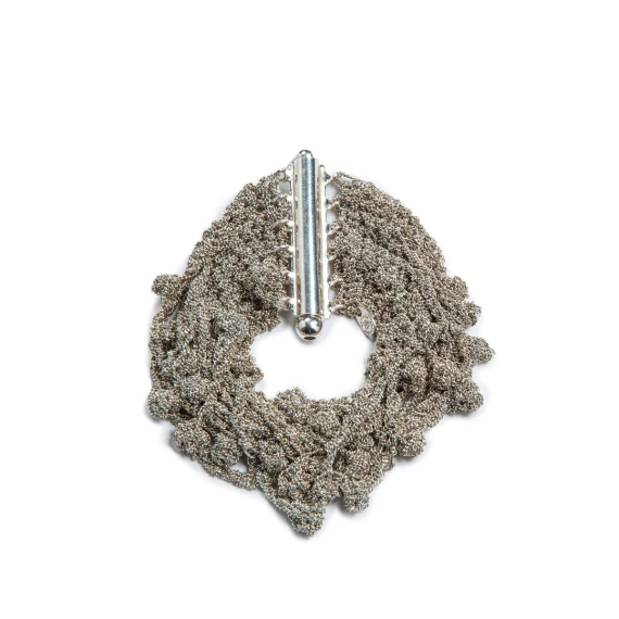 bracciale FILO SPINATO alto in argento 925