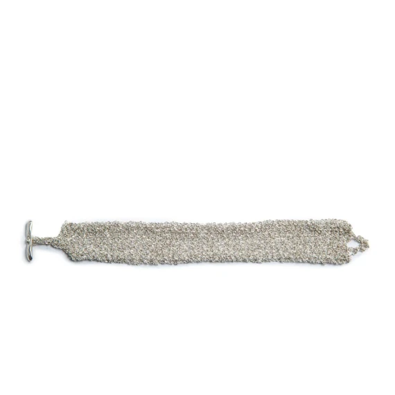 bracciale TRICOT in argento 925 bianco