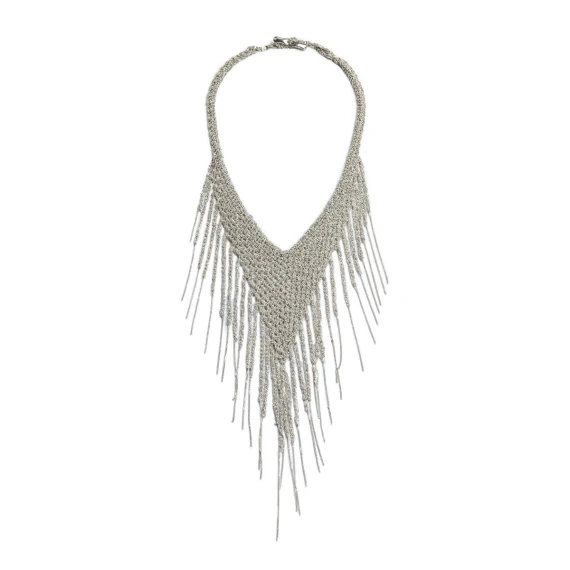 collana APACHE in argento bianco