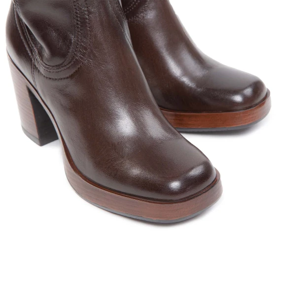 stivali MICAELA in pelle moka