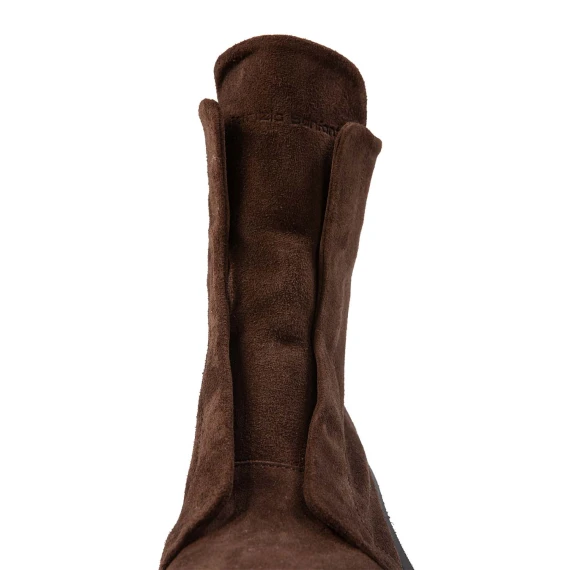 biker NORIKO NO LACE in camoscio marrone