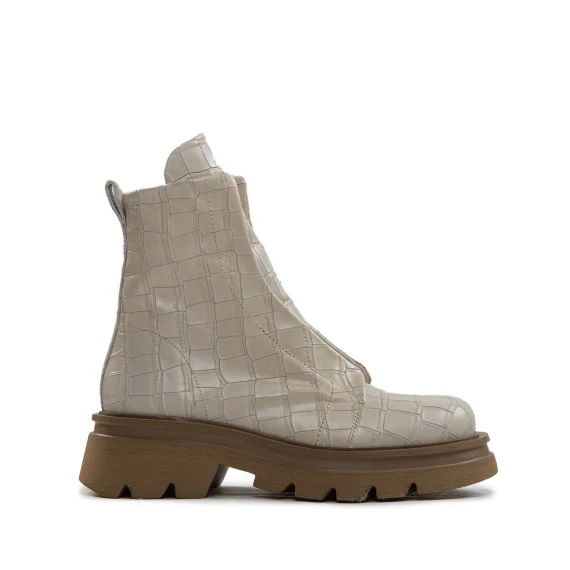 biker KUNI NO LACE in stampa cocco