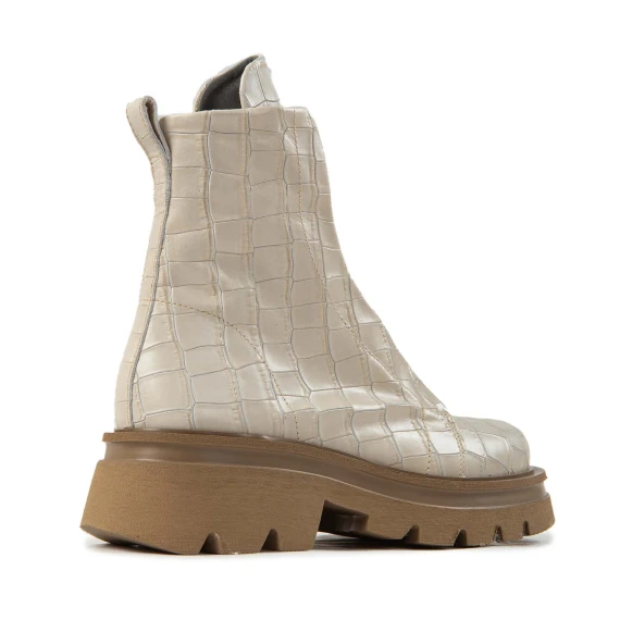 biker KUNI NO LACE in stampa cocco