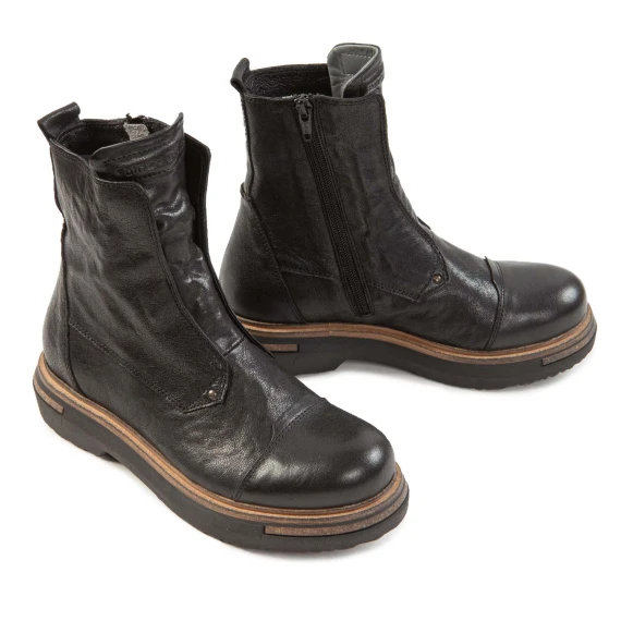 biker EMI NO LACE in pelle nera