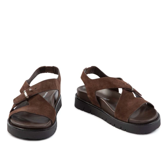 sandali BAKY in camoscio cioccolato