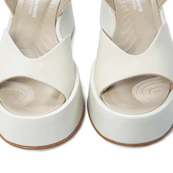 zeppa chiusura stretch JESSIE bianca