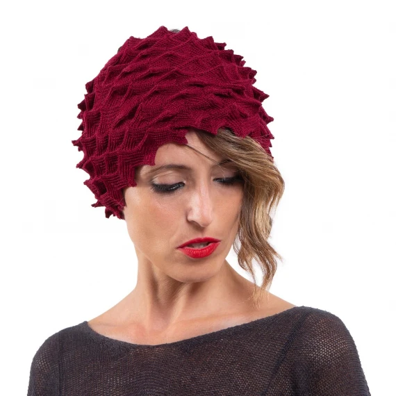 fascia in lana bordeaux