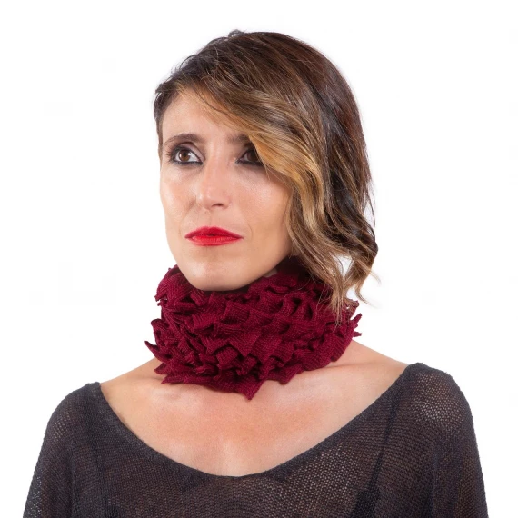 fascia in lana bordeaux