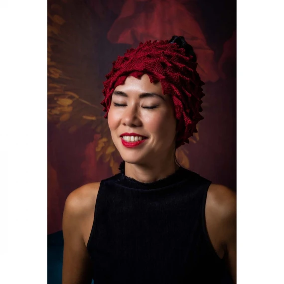 fascia in lana bordeaux