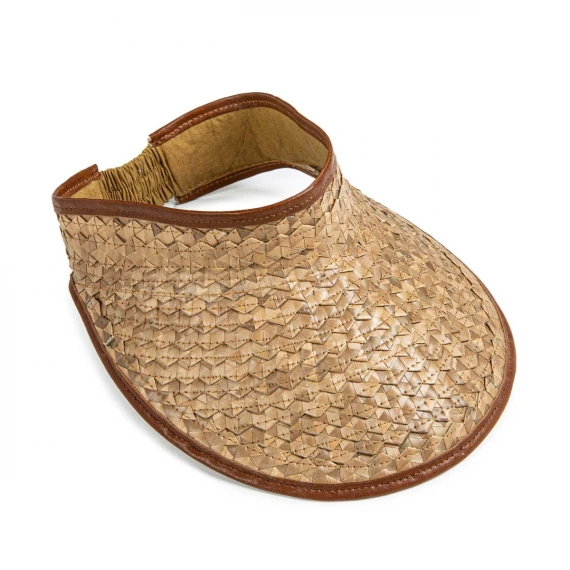 visiera VISIEVA intrecciata cuoio