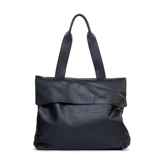 borsa zaino MAZUELA TWIST in pelle nera