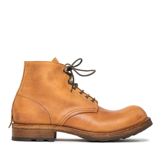 stivaletto in pelle marrone