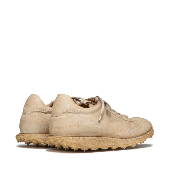 sneakers in pelle sabbia