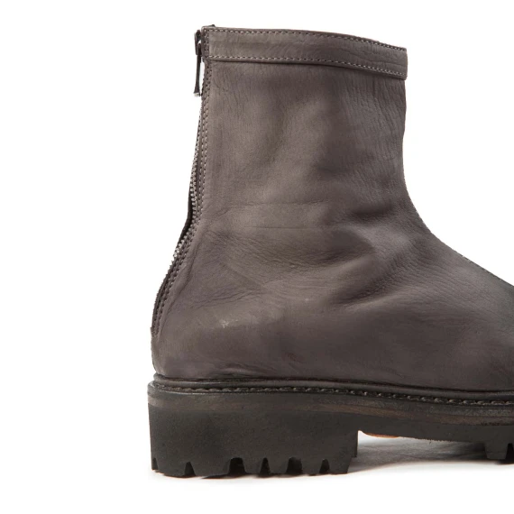 stivaletto cerniera retro cenere