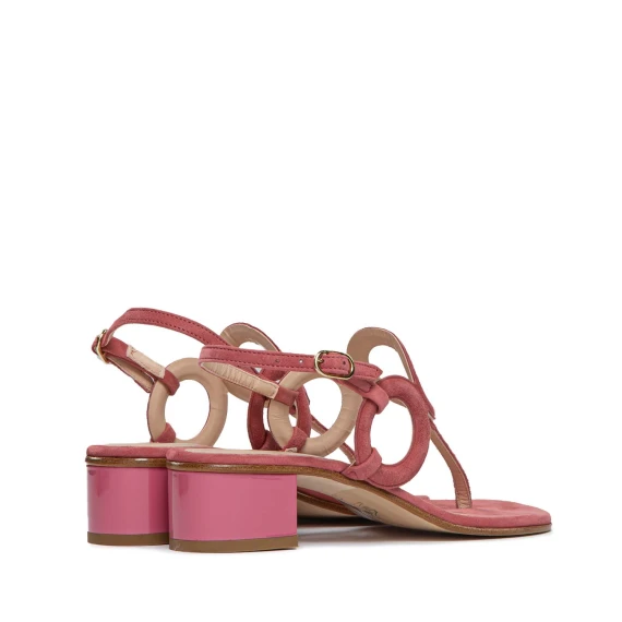 sandali infradito in camoscio cipolla