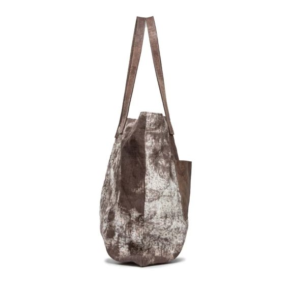 shopper HEMP in tessuto marrone