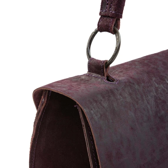 shopper LUNA S in pelle viola