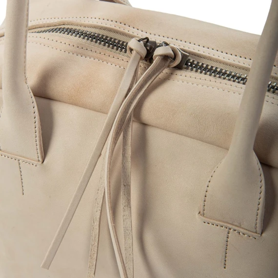 gray leather BOWLING briefcase
