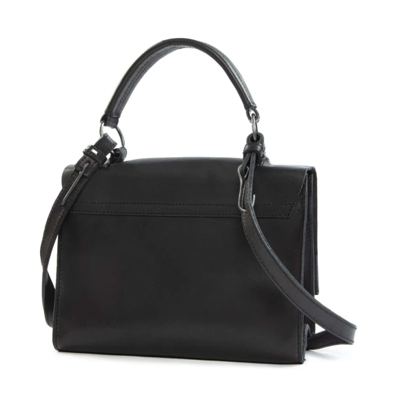 LUNA S briefcase in black leather