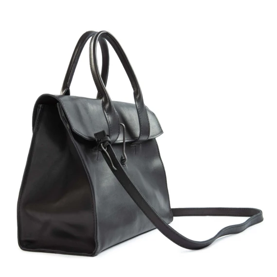 DOCTOR M briefcase in black leather