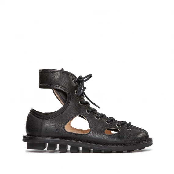 sandali SPOCK in pelle nera