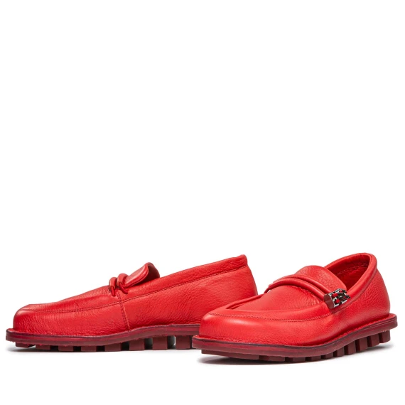 mocassino DUCT in pelle rossa