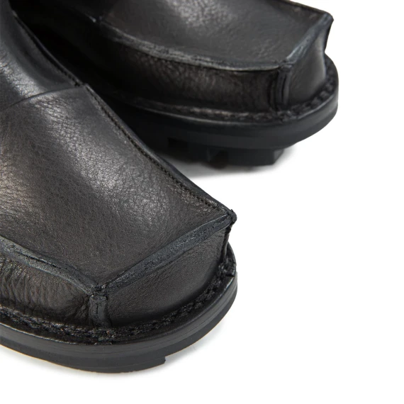 biker CANISTER in pelle nera