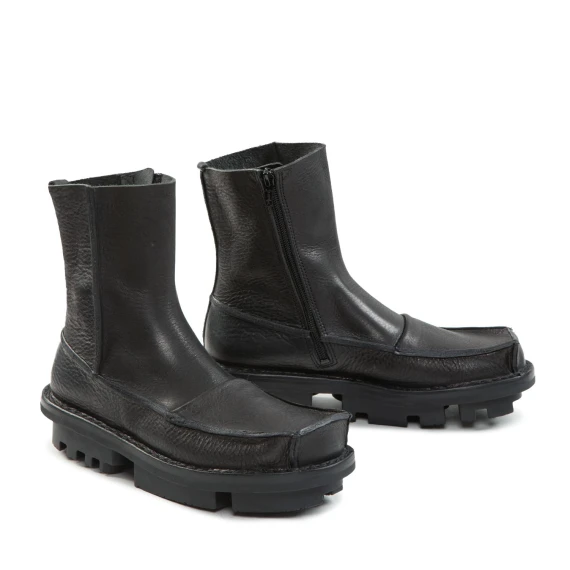 biker CANISTER in pelle nera