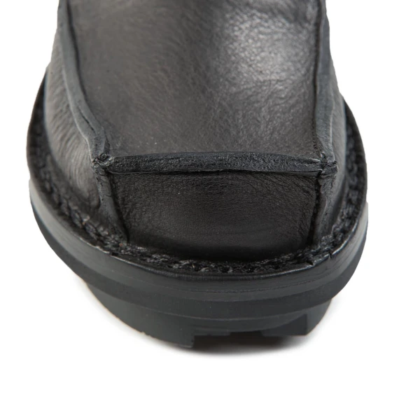 biker CANISTER in pelle nera