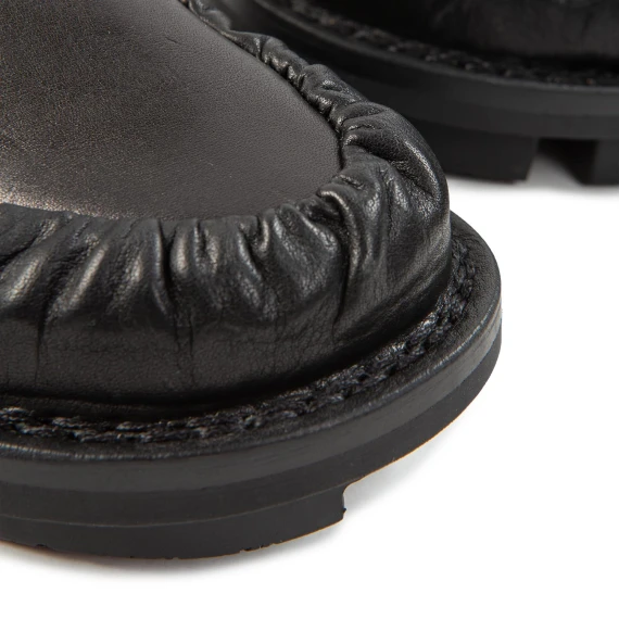 stringate SIEVE in pelle nera