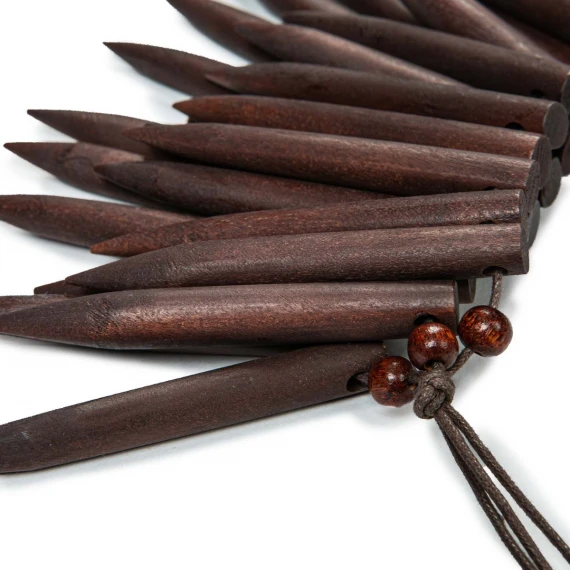 collana multispini marrone