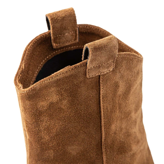 tronchetti tacco stiletto in camoscio beige