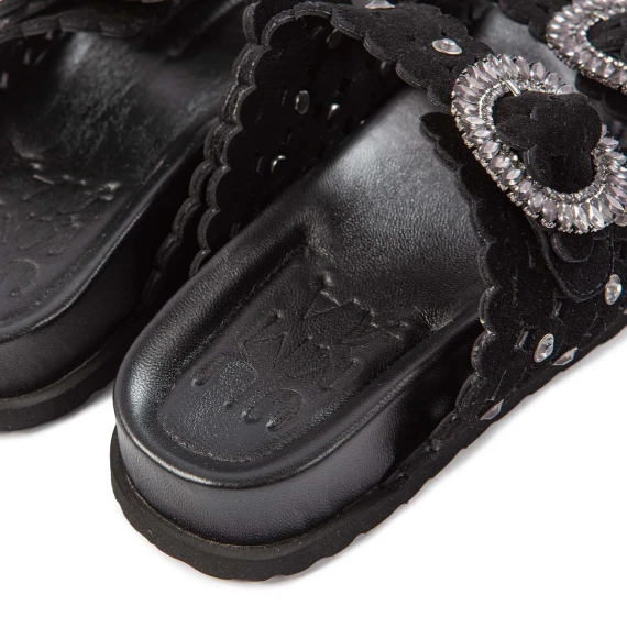 ZOE sabot two black buckles