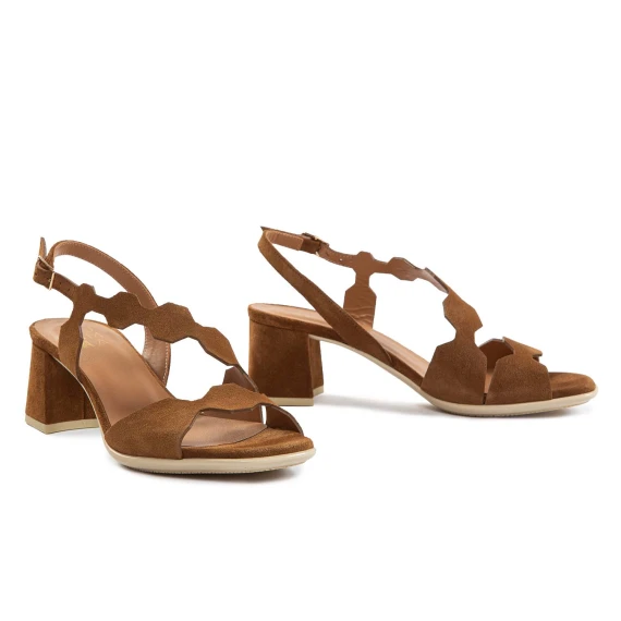 sandali FLOW in camoscio marrone